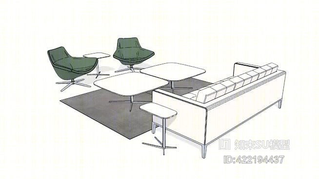 社会的休息室06SU模型下载【ID:422194437】