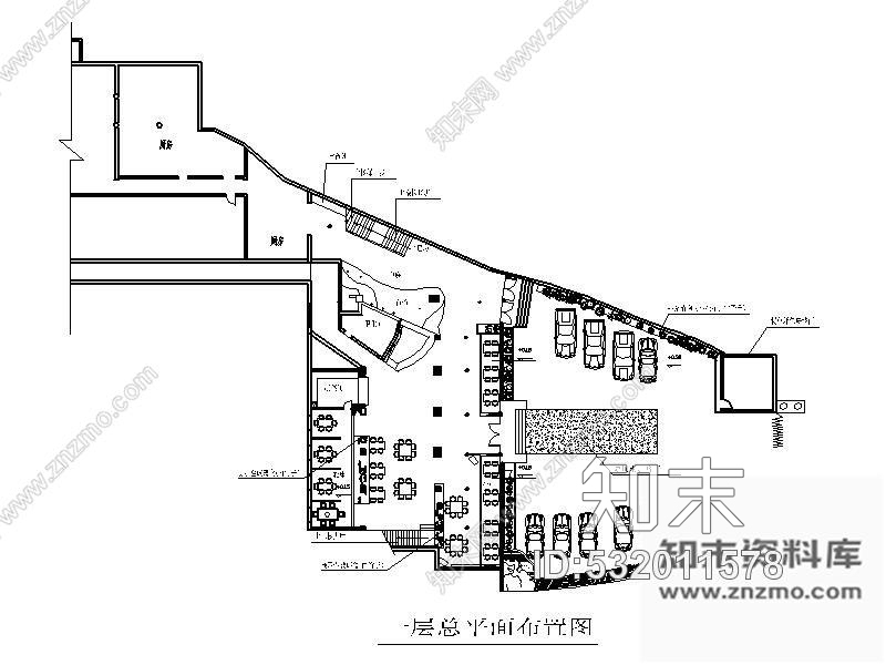 施工图某高档西餐厅装修图(含效果)cad施工图下载【ID:532011578】