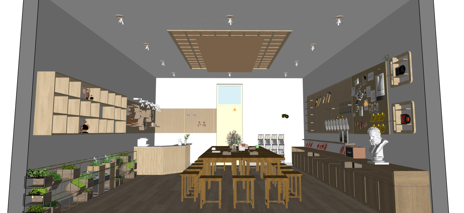现代手工坊SU模型下载【ID:1222255751】