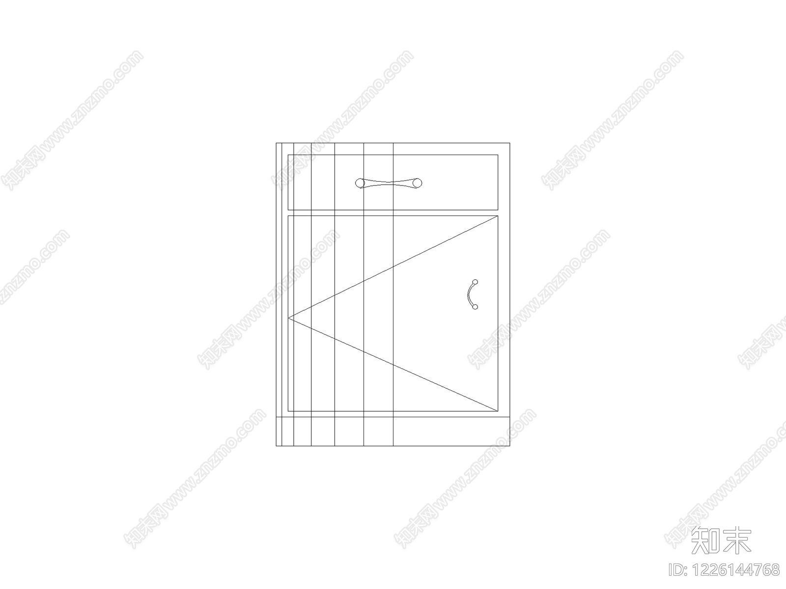 柜子cad施工图下载【ID:1226144768】