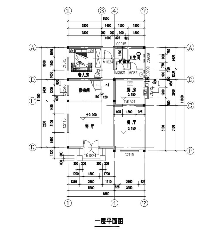 单家单家独院式别墅建筑设计文本（包含CAD+效果图）施工图下载【ID:168120110】