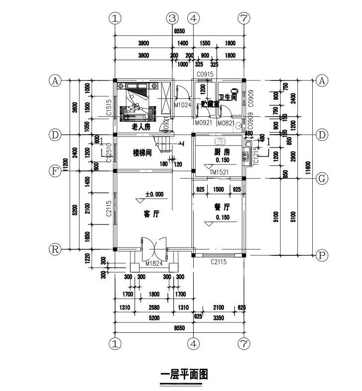 单家单家独院式别墅建筑设计文本（包含CAD+效果图）施工图下载【ID:149859127】