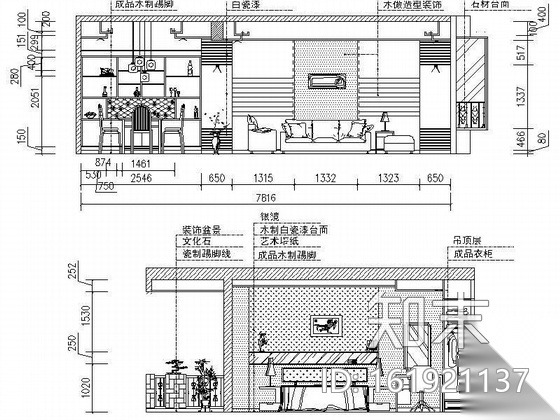 [成都]130平米三居室设计图（含效果）施工图下载【ID:161921137】