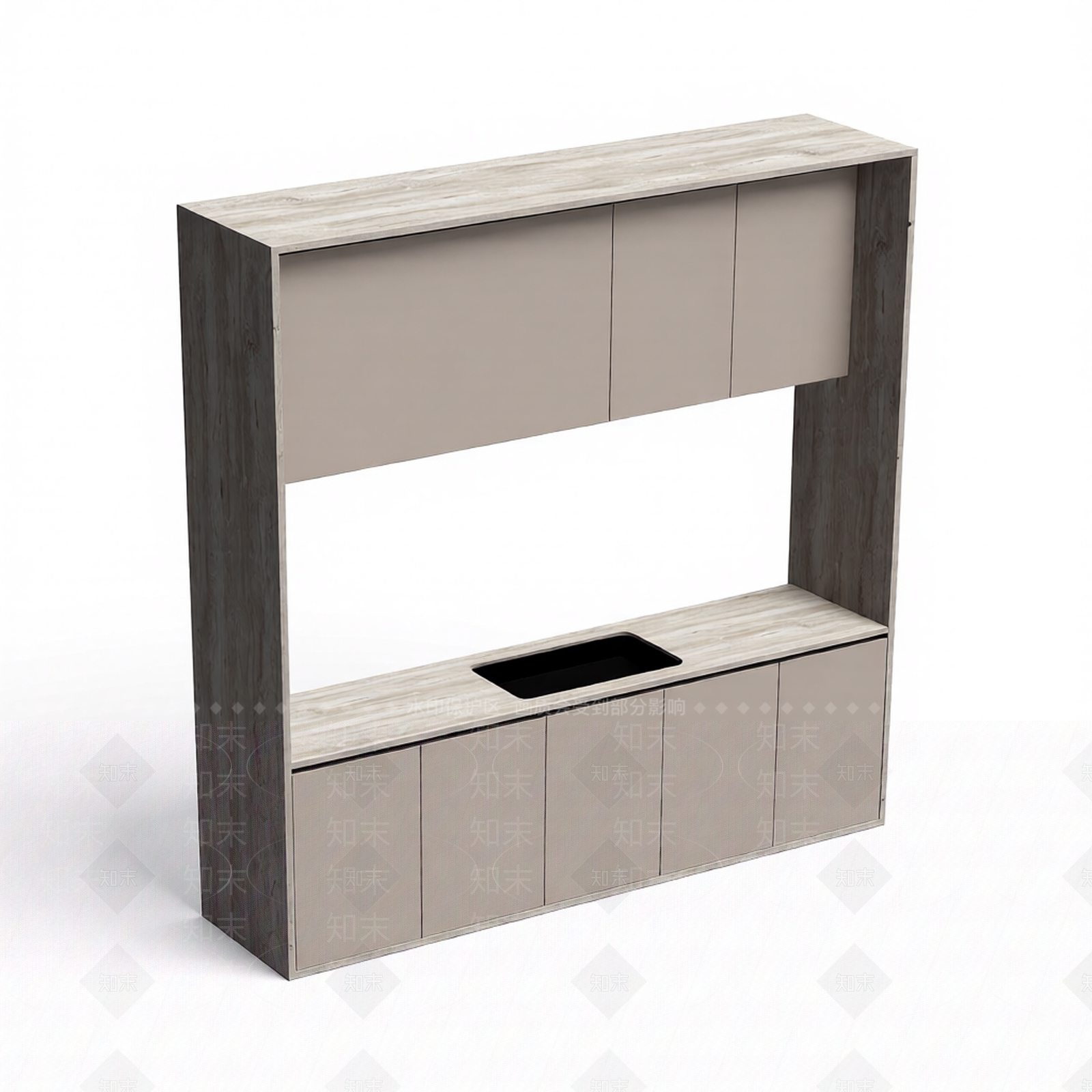 木质装饰隔断3D模型下载【ID:1206187885】