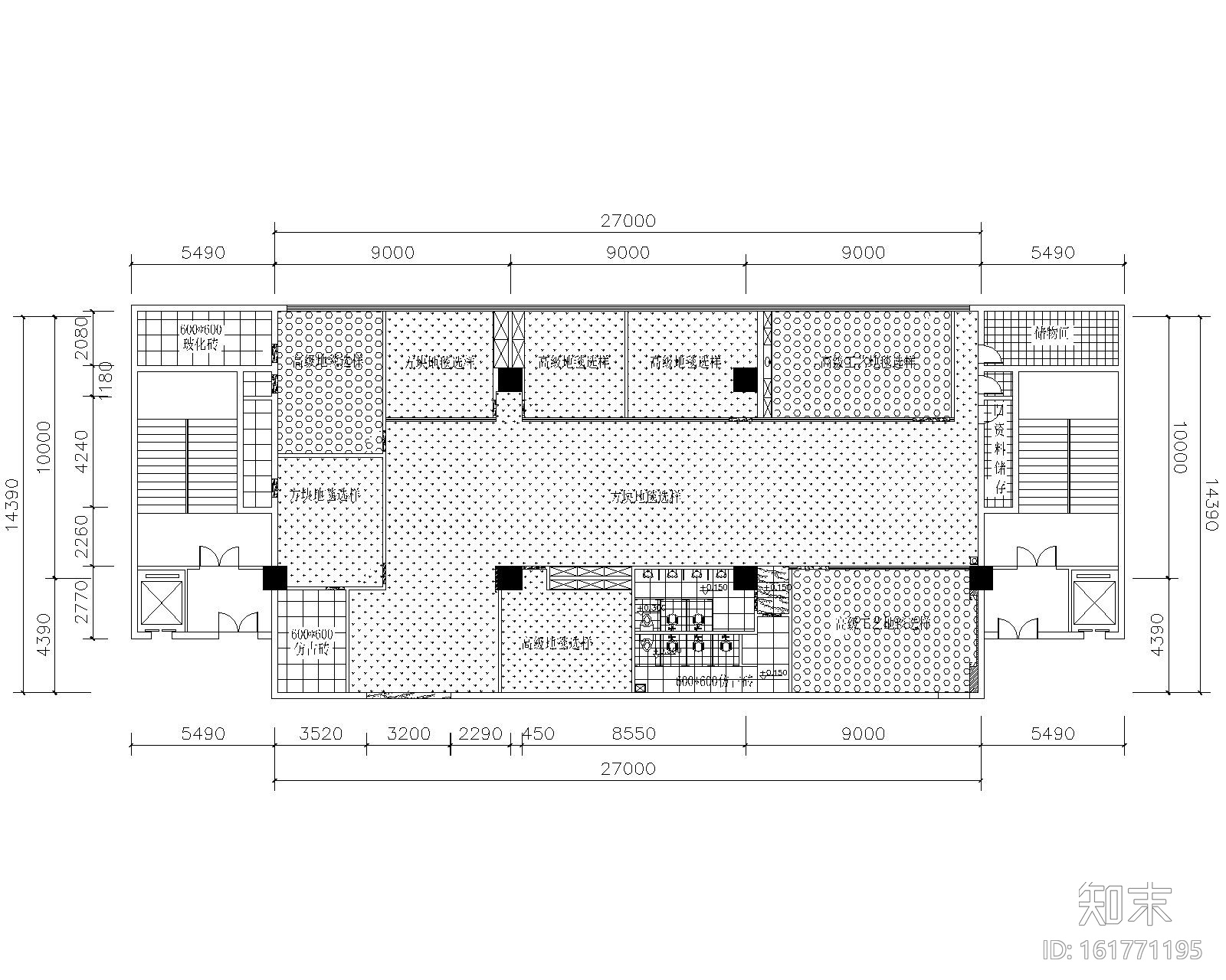 某房地产公司办公室装饰工程全套施工图cad施工图下载【ID:161771195】