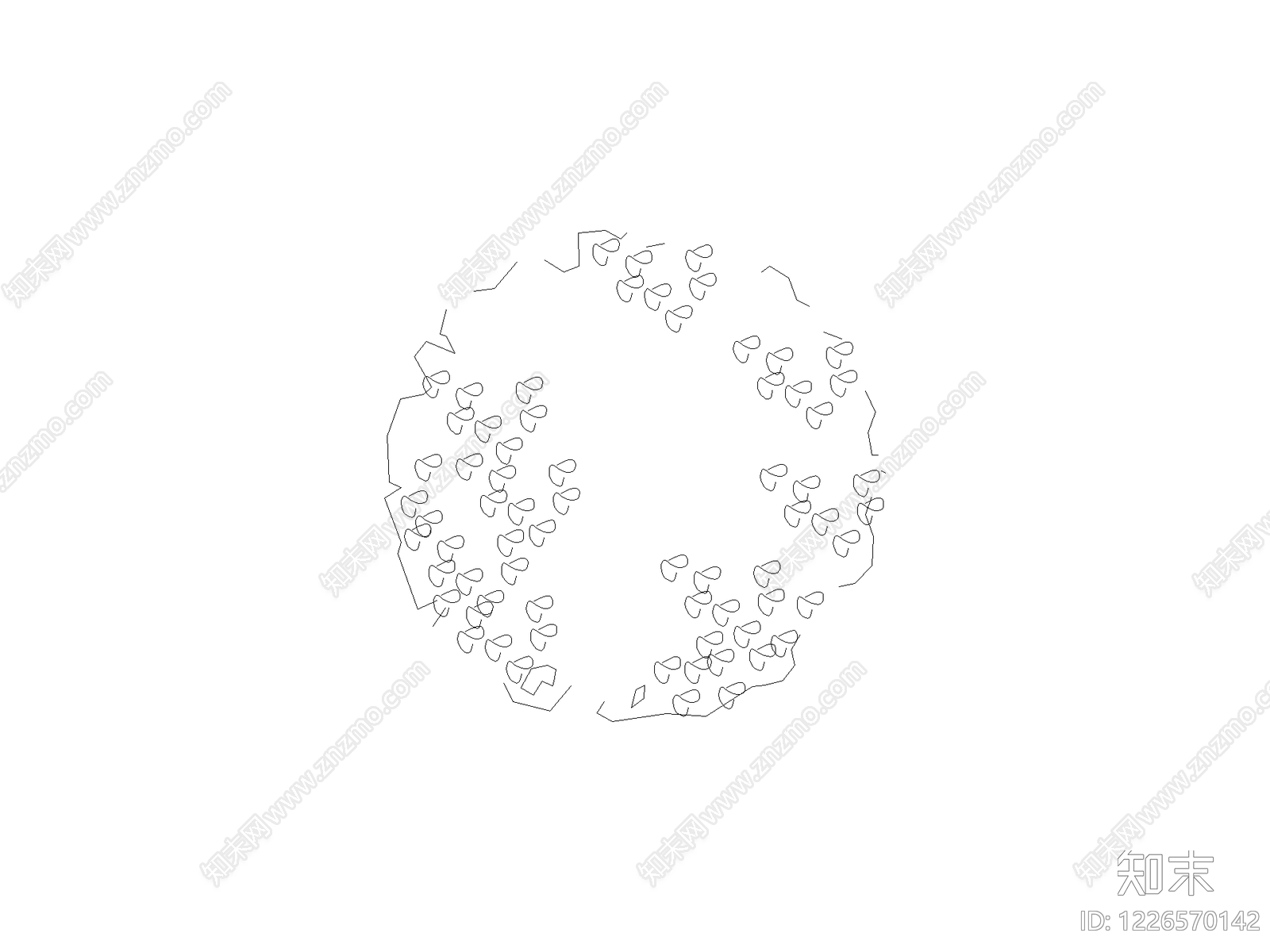 椅子cad施工图下载【ID:1226570142】