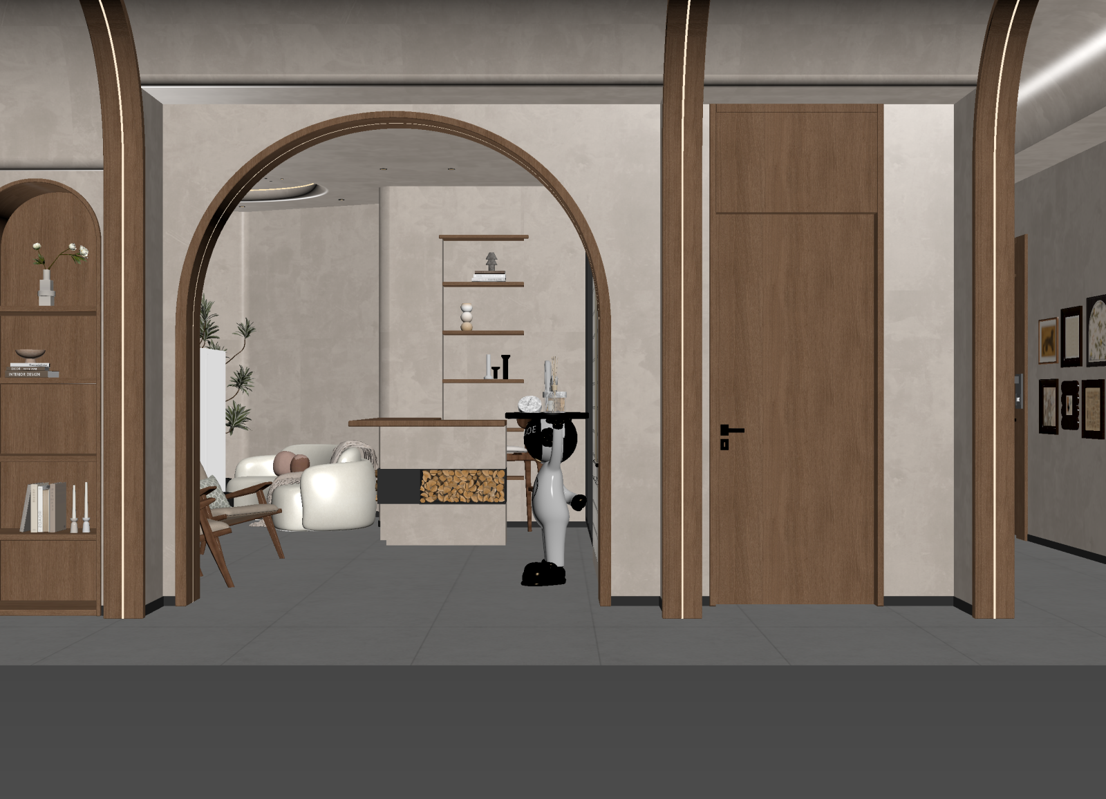 侘寂玄关3D模型下载【ID:1214781597】