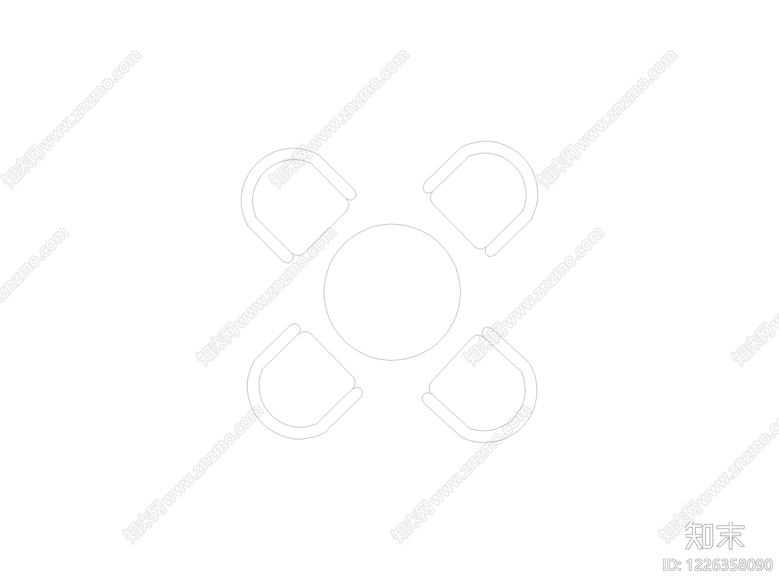 桌椅CAD图纸