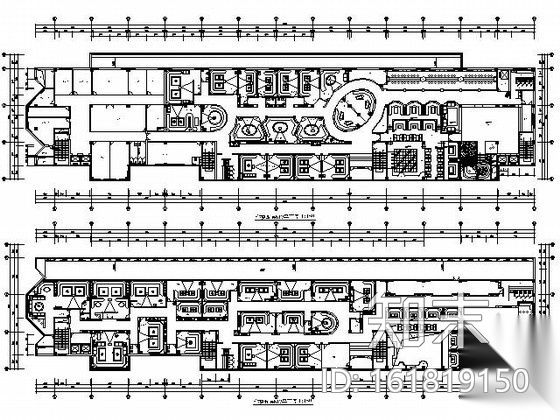 凯悦大酒店豪华KTV空间施工图cad施工图下载【ID:161819150】