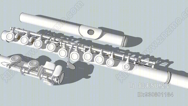 长笛SU模型下载【ID:930801184】