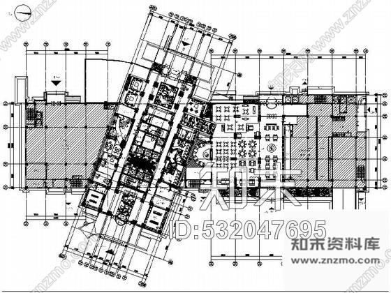 施工图扬州某名流顶级酒店室内装修图cad施工图下载【ID:532047695】