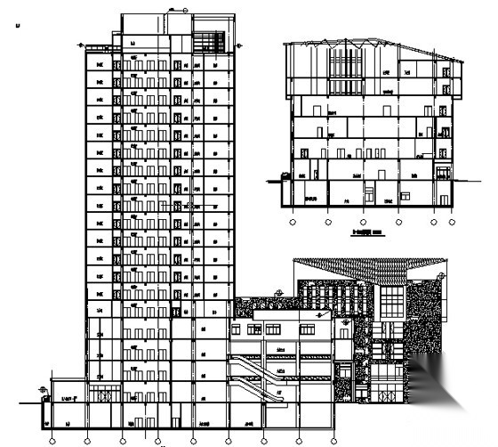 [安徽六安]某二十层中医院综合病房大楼建筑施工图施工图下载【ID:166316155】