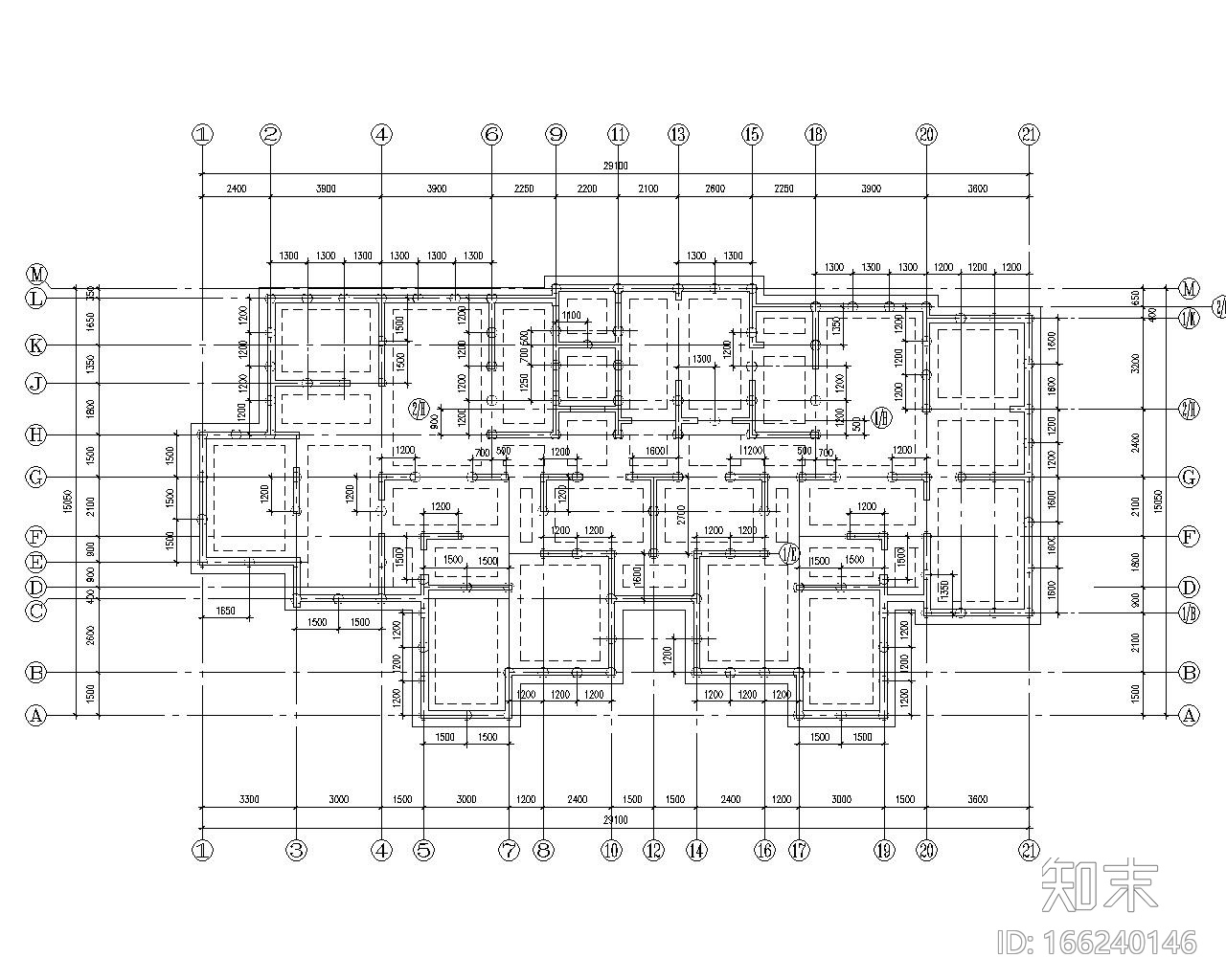 12层剪力墙结构cad施工图下载【ID:166240146】