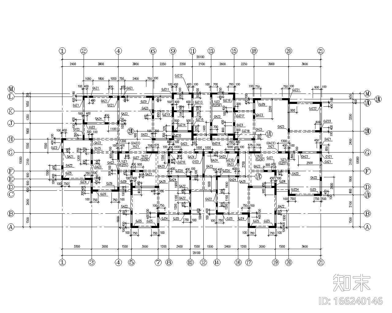 12层剪力墙结构cad施工图下载【ID:166240146】