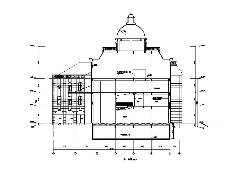 [福建]三层欧式风格风情俱乐部会所建筑施工图cad施工图下载【ID:166083113】