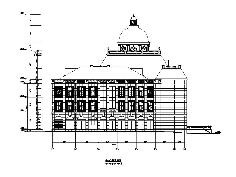 [福建]三层欧式风格风情俱乐部会所建筑施工图cad施工图下载【ID:166083113】