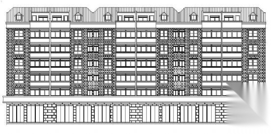 某多层商住楼的建筑施工图cad施工图下载【ID:167912111】