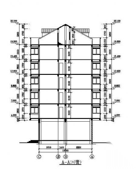 某多层商住楼的建筑施工图cad施工图下载【ID:167912111】