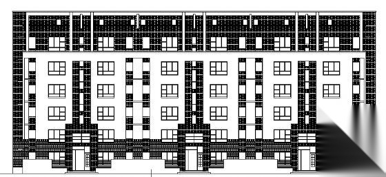 六层住宅建筑图cad施工图下载【ID:150021171】