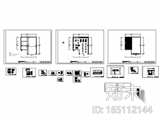 某汽车展示厅装修方案cad施工图下载【ID:165112144】