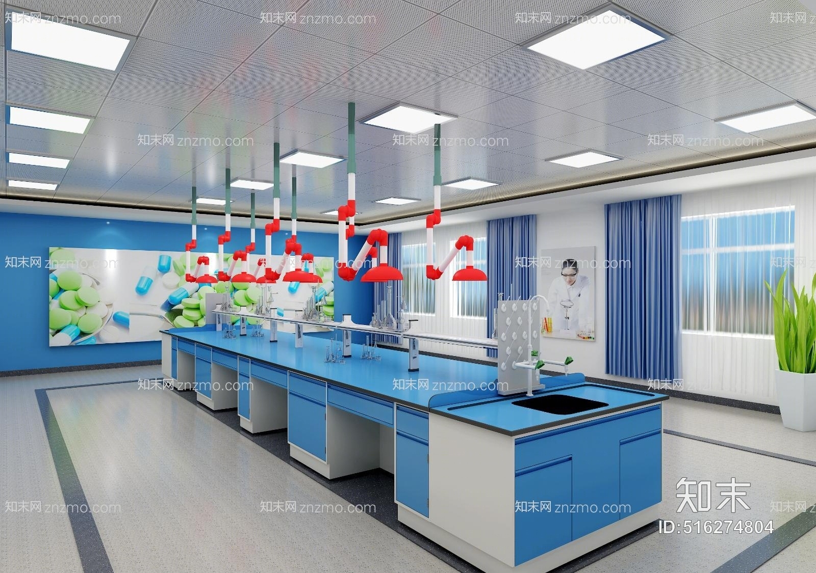 现代化学实验室3D模型下载【ID:516274804】