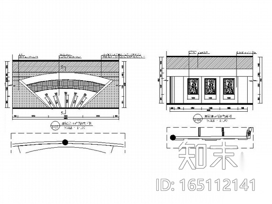 [安徽]文化展示广场室内装修图cad施工图下载【ID:165112141】