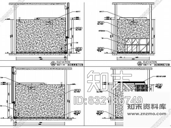 图块/节点五星级酒店棋牌室立面详图cad施工图下载【ID:832186749】