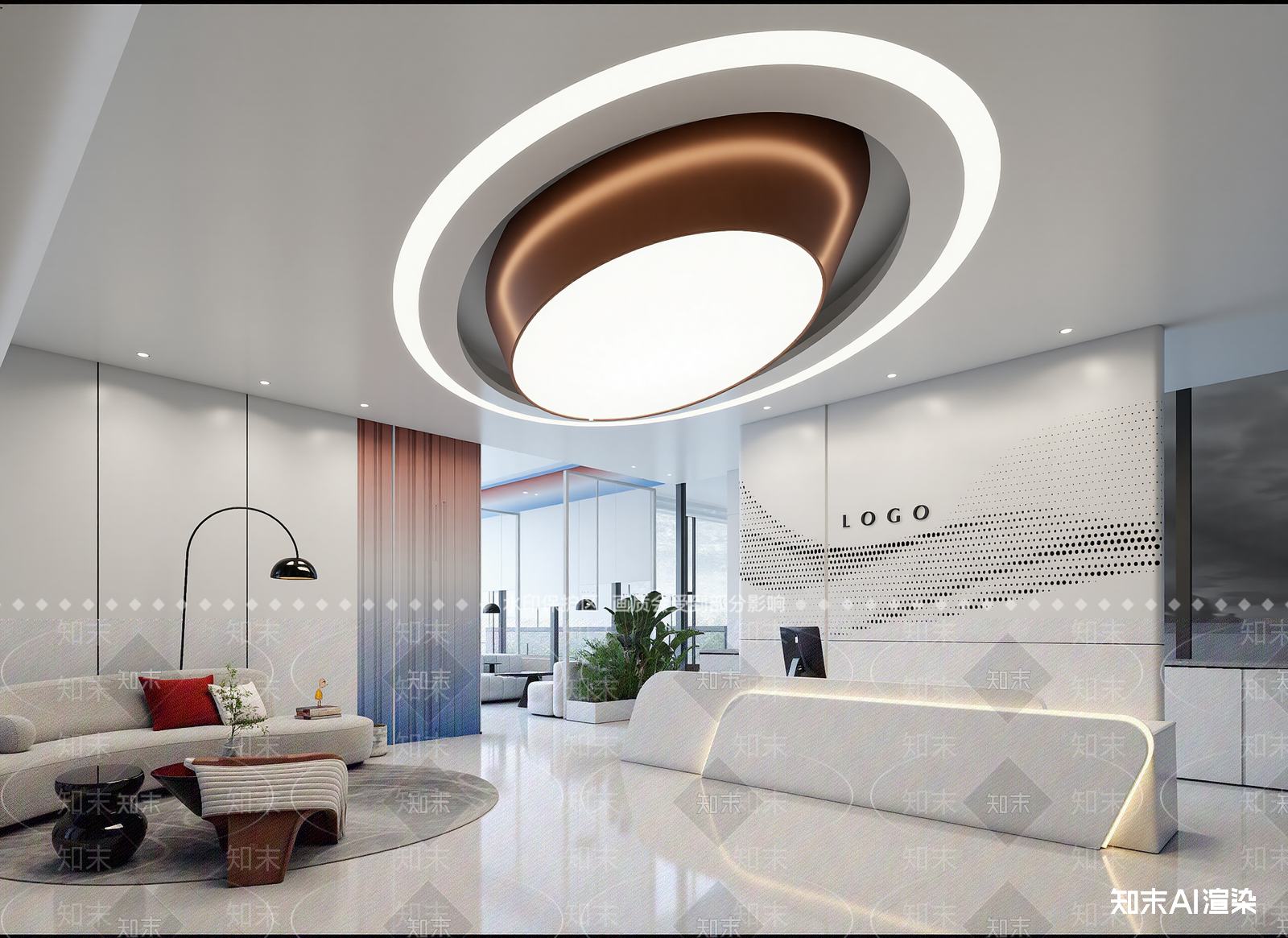 现代接待室3D模型下载【ID:1214049826】