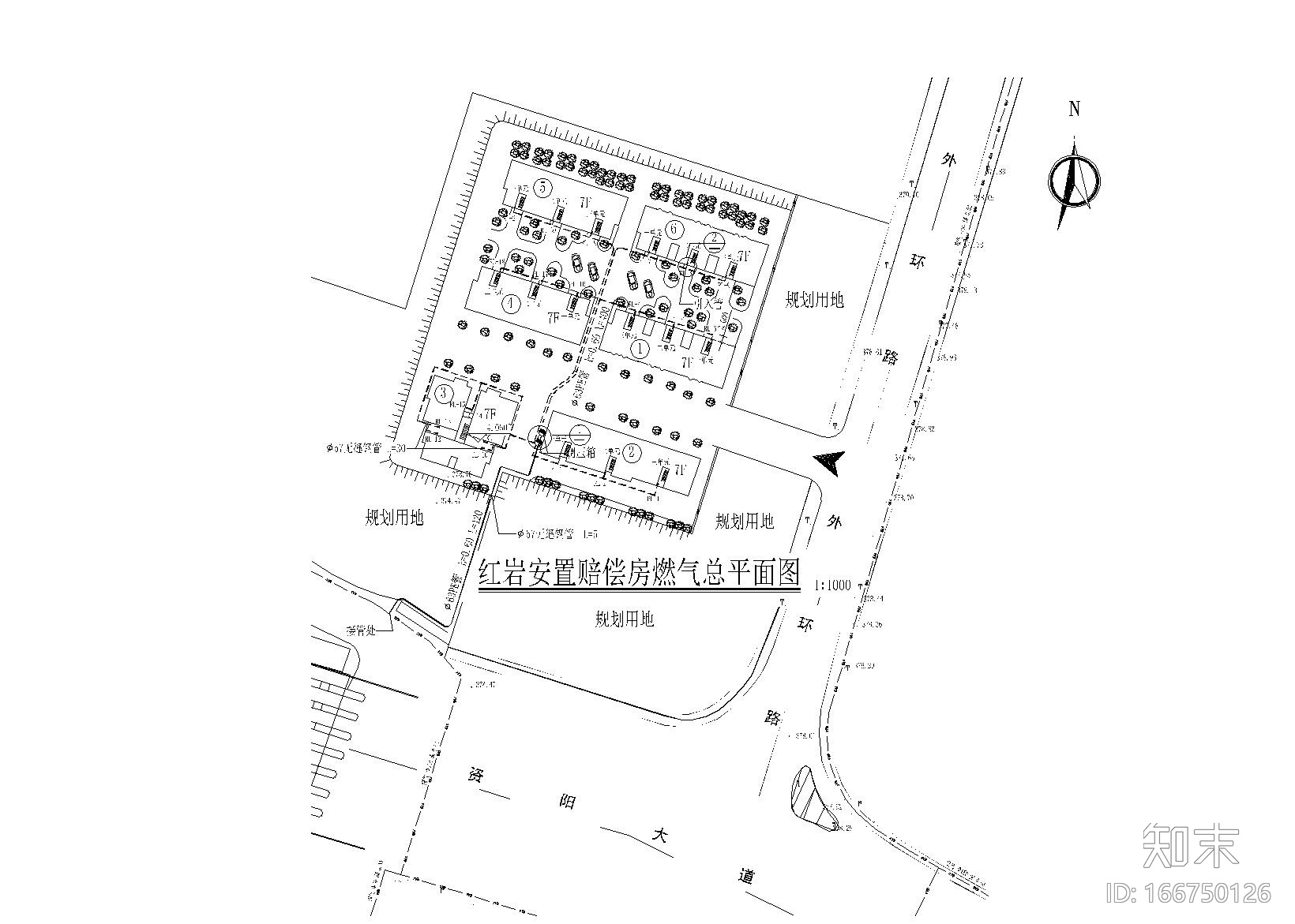 多套燃气施工图（含多个节点图）cad施工图下载【ID:166750126】