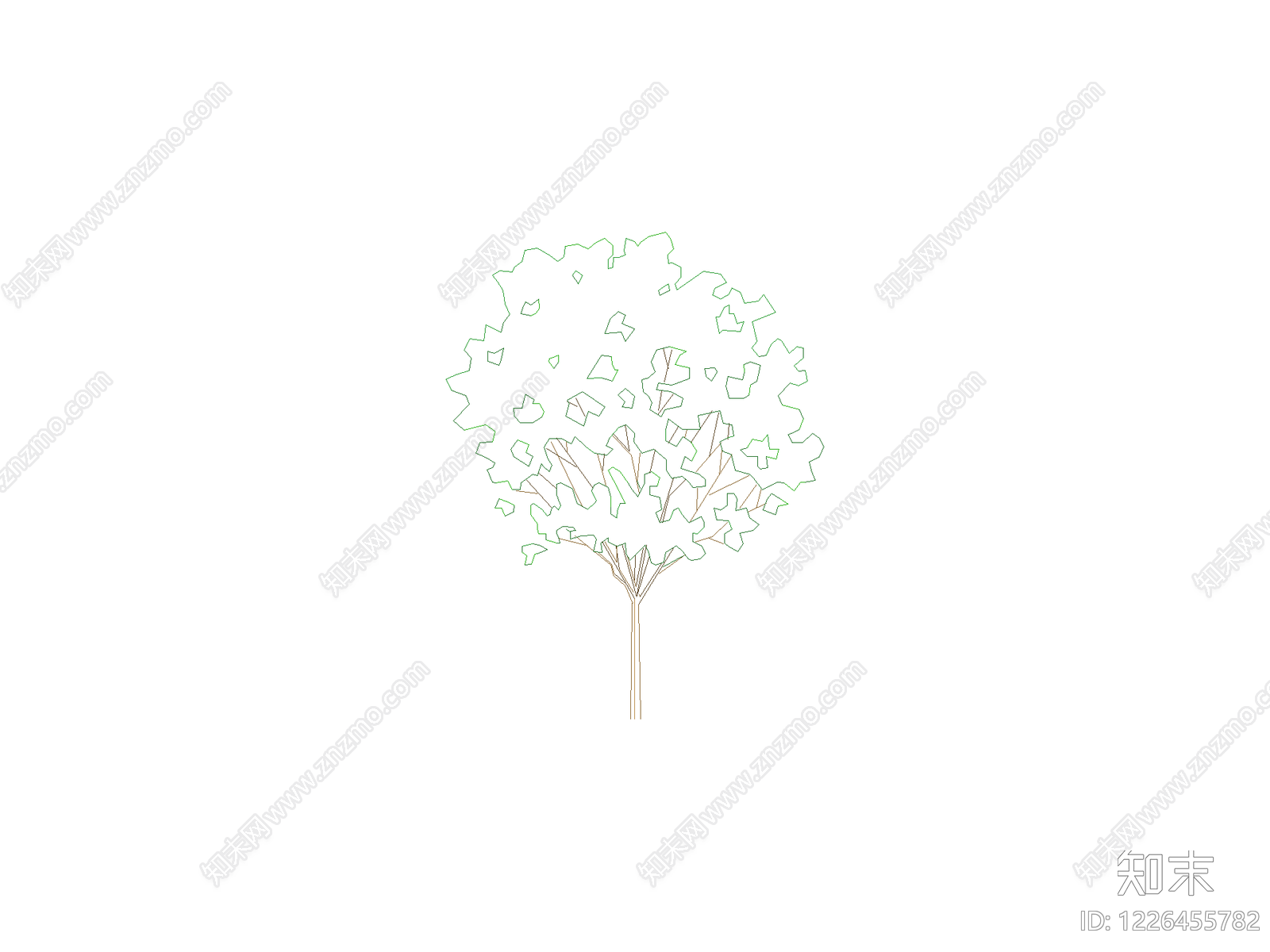 乔木种植CAD图纸