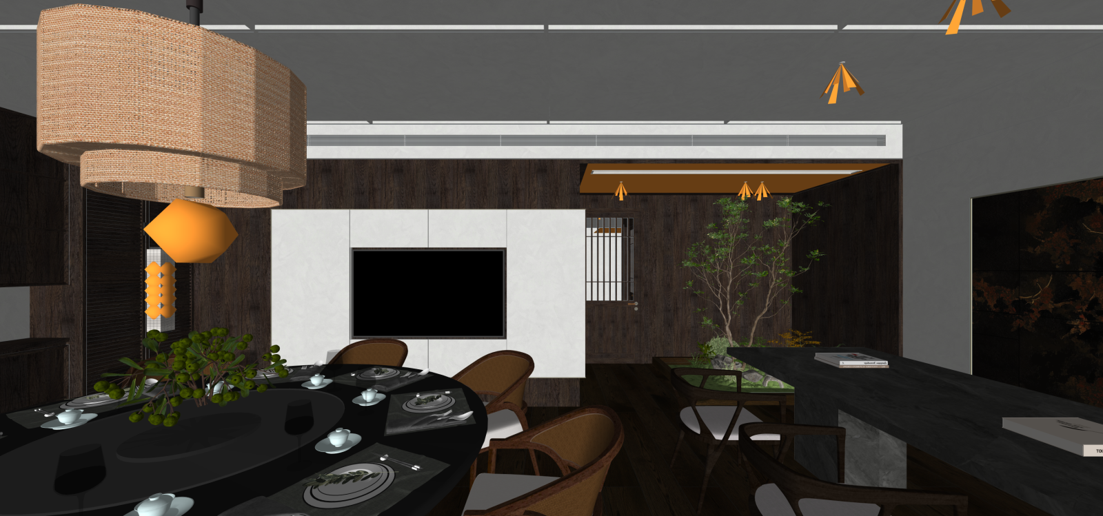现代包厢SU模型下载【ID:1216017032】