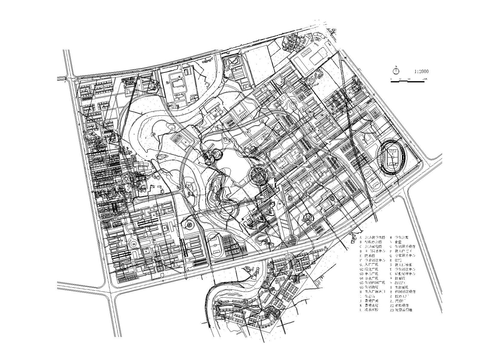 四川大学双流新校区规划方案文本（CAD+PSD+JPG）施工图下载【ID:160580130】