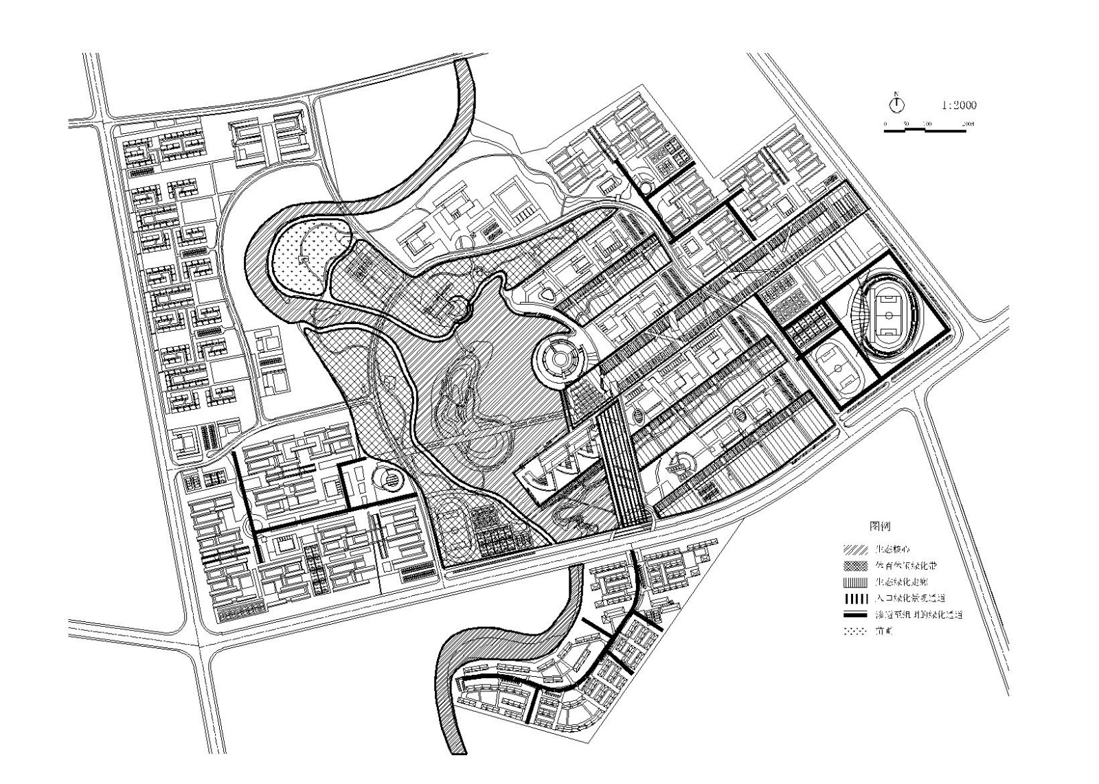 四川大学双流新校区规划方案文本（CAD+PSD+JPG）施工图下载【ID:160580130】