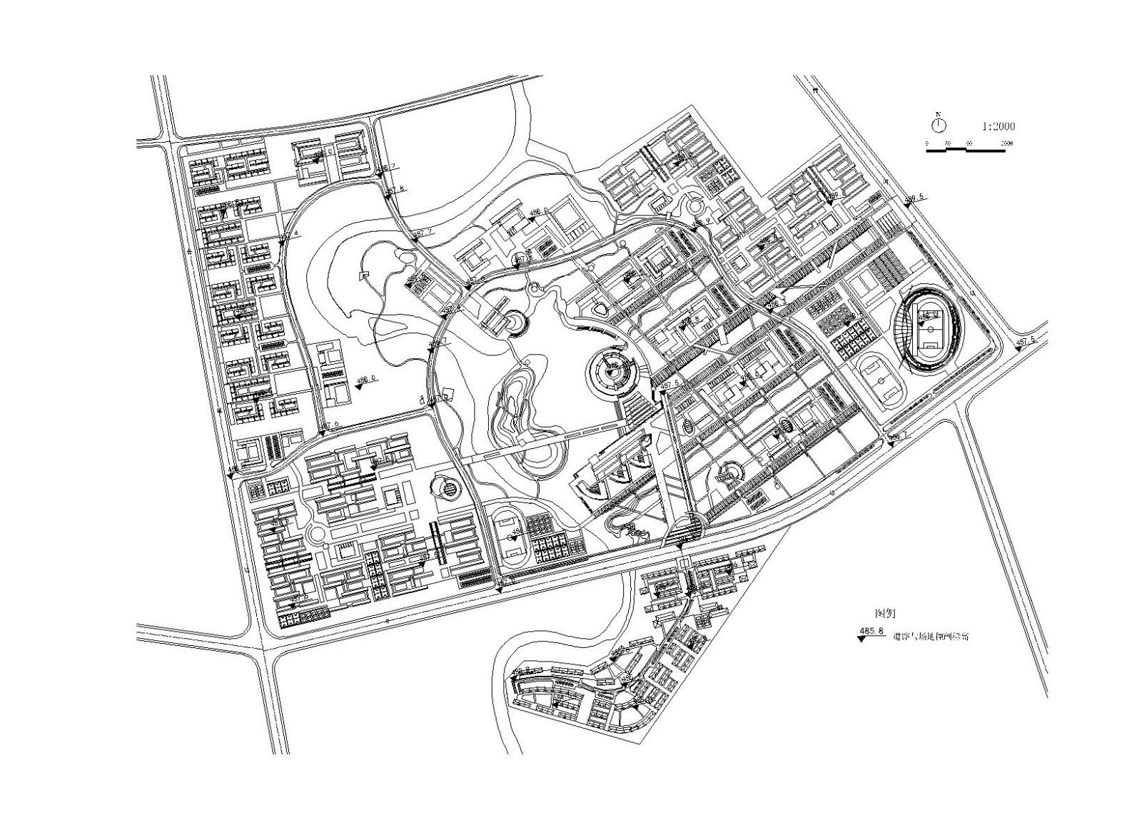 四川大学双流新校区规划方案文本（CAD+PSD+JPG）施工图下载【ID:160580130】