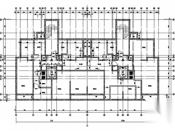 [北京]双拼别墅及小高层住宅建筑施工图（知名设计院）cad施工图下载【ID:165395160】