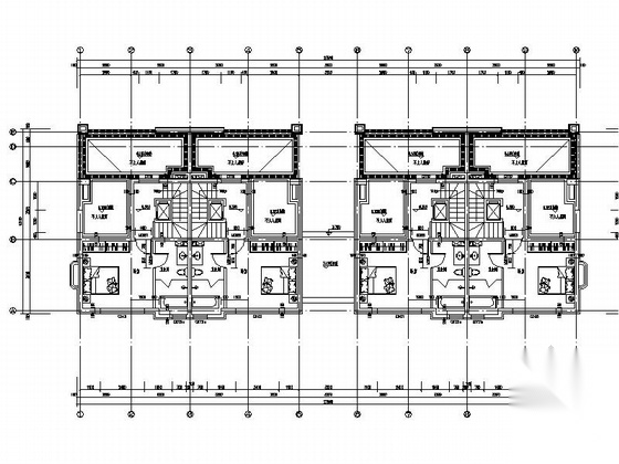 [北京]双拼别墅及小高层住宅建筑施工图（知名设计院）cad施工图下载【ID:165395160】