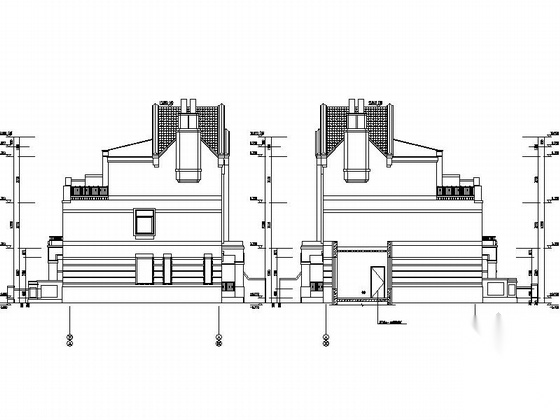 [北京]双拼别墅及小高层住宅建筑施工图（知名设计院）cad施工图下载【ID:165395160】