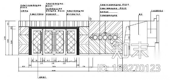 武夷山酒店宴会厅装修竣工图cad施工图下载【ID:168270123】
