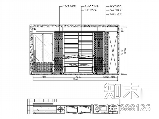 某自建牌楼别墅现代中式风格室内装修图（含效果）cad施工图下载【ID:161888126】