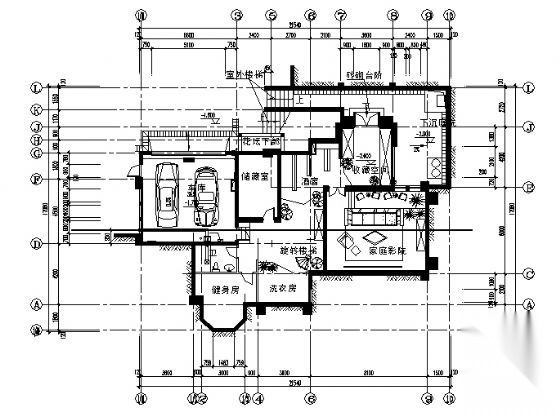 某二层别墅建筑设计方案图cad施工图下载【ID:149918198】