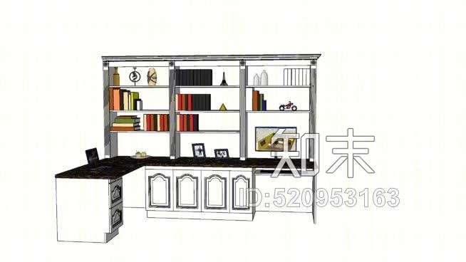 凯西角家庭办公室SU模型下载【ID:520953163】