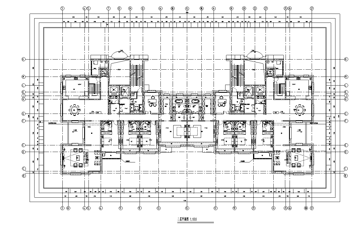 [上海]普陀区长风生态商务居住区建筑施工图设计（欧陆...cad施工图下载【ID:149860197】