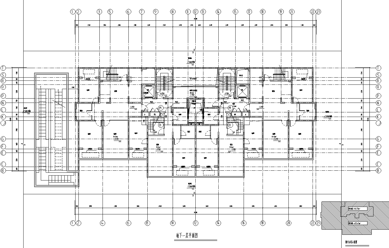 [上海]普陀区长风生态商务居住区建筑施工图设计（欧陆...cad施工图下载【ID:149860197】