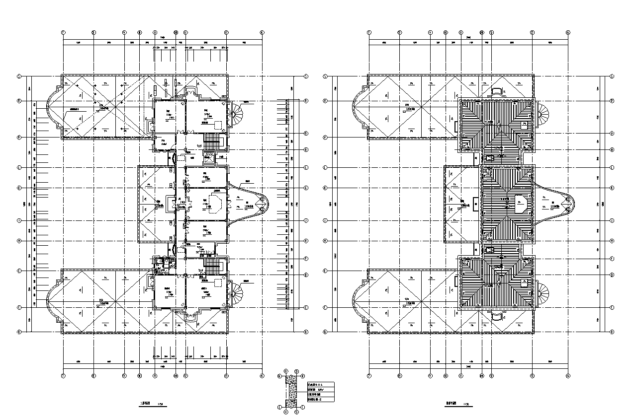 [上海]普陀区长风生态商务居住区建筑施工图设计（欧陆...cad施工图下载【ID:149860197】