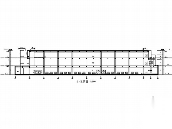 [上海]3层现代风格超市及专业卖场建筑施工图（知名设计...cad施工图下载【ID:167380124】