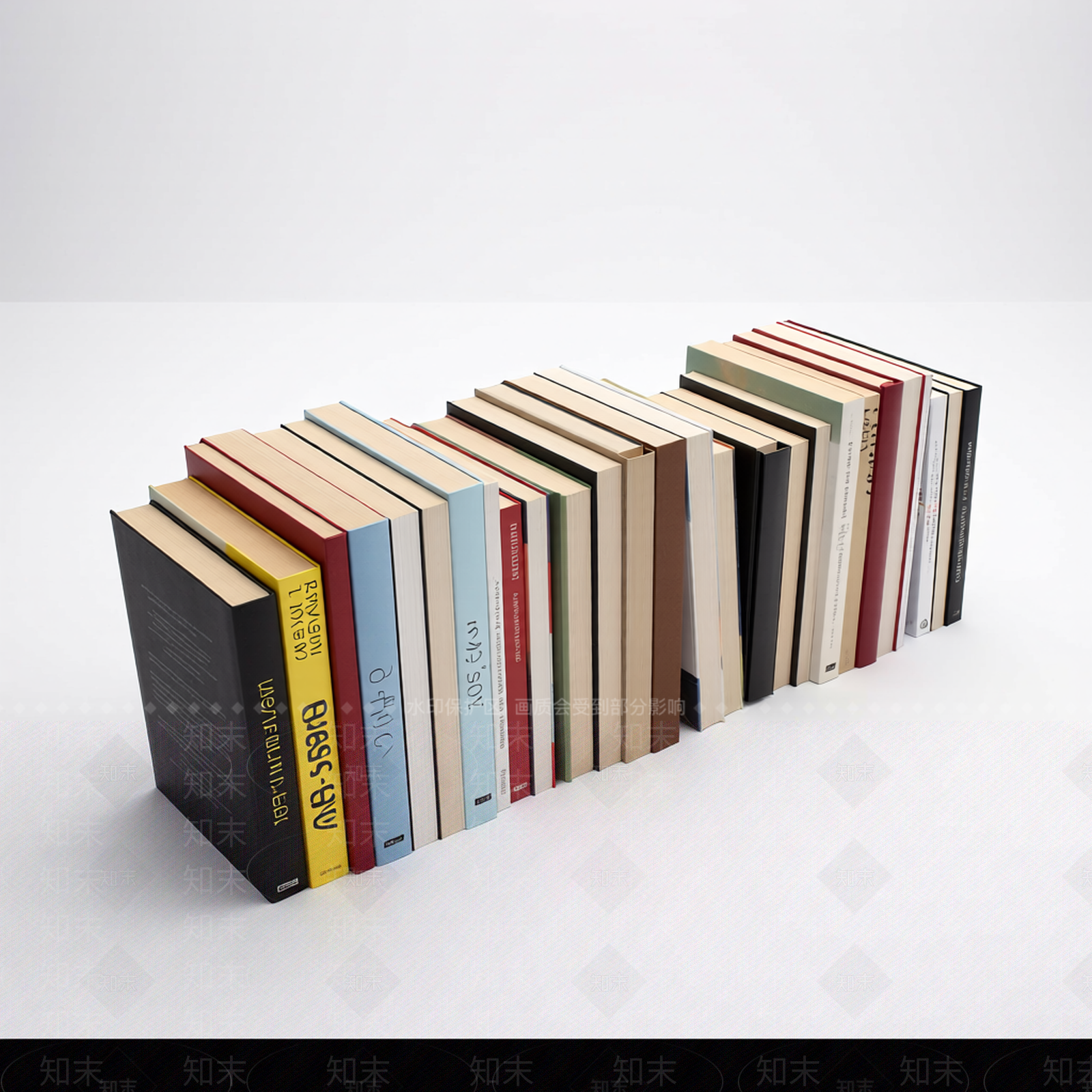 书架上的书籍组合3D模型下载【ID:1206189965】