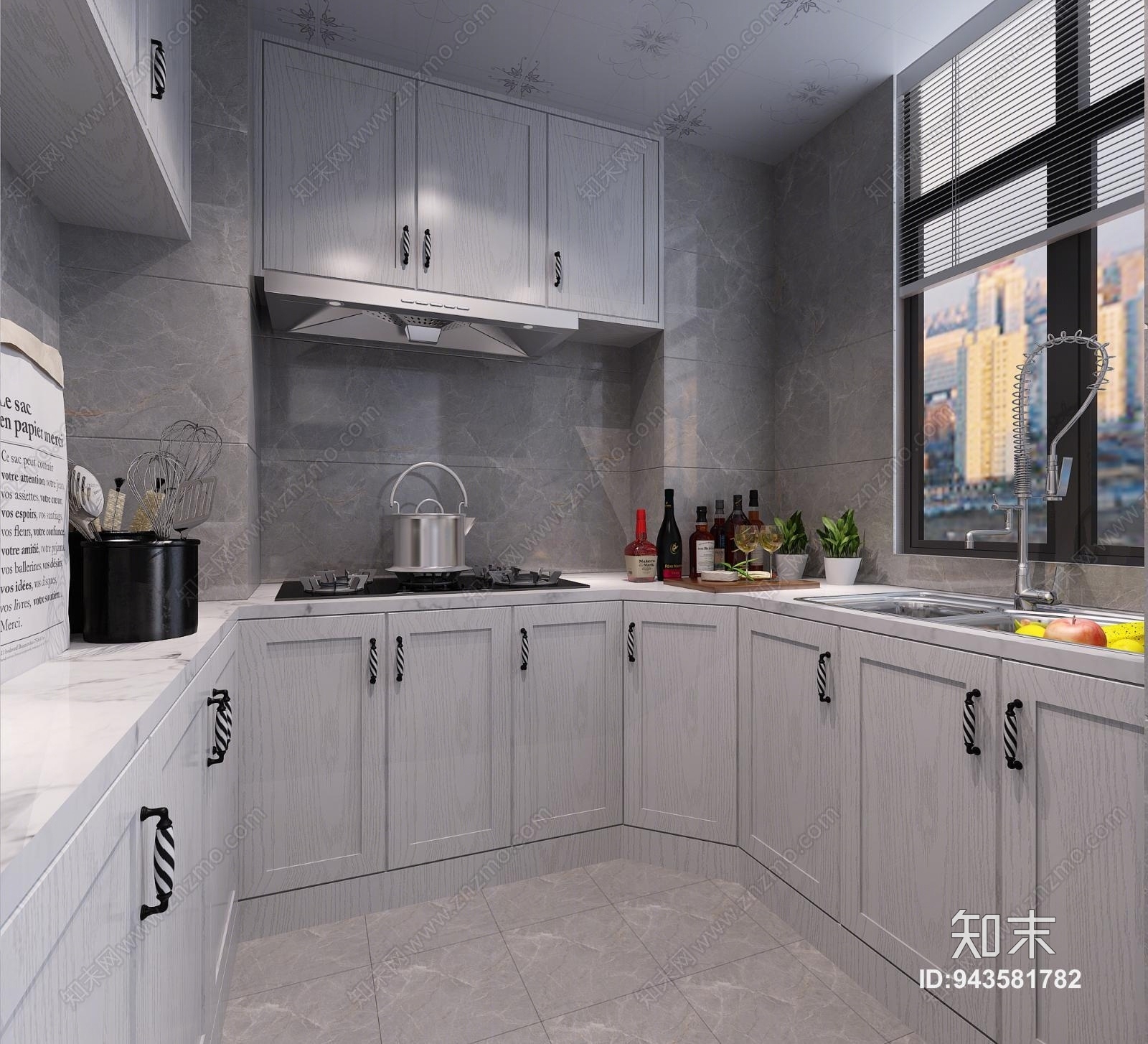 现代单身公寓3D模型下载【ID:943581782】