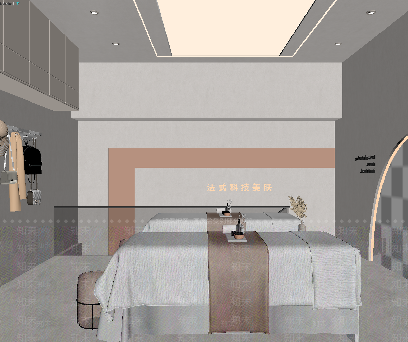 现代酒店客房3D模型下载【ID:1214857566】
