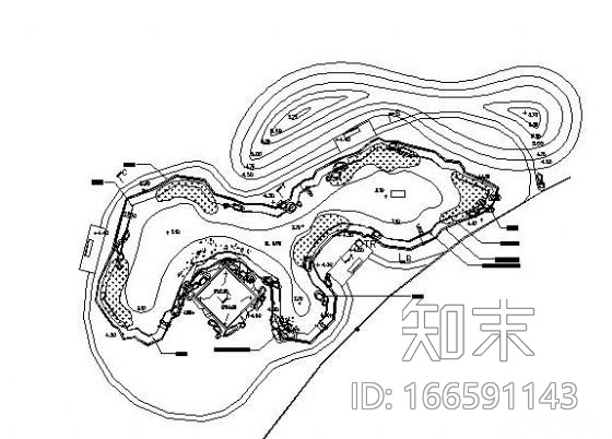 某自然式水景驳岸详图施工图下载【ID:166591143】