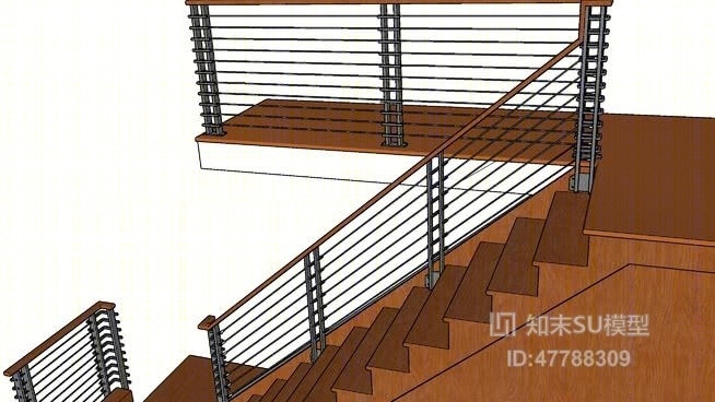 栏杆SU模型下载【ID:47788309】